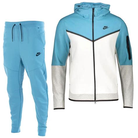 nike tech fleece lichtblauw wit|Nike tech fleece.